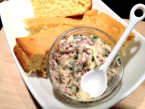 Bacon, sweet maple syrup and chives are whipped into butter, making the most delicious condiment you'll ever eat. Get the recipe from basilmomma.com